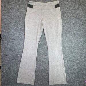 SO Yoga Skinny Bootcut Pants Women Large Gray Heathered Activewear Leggings